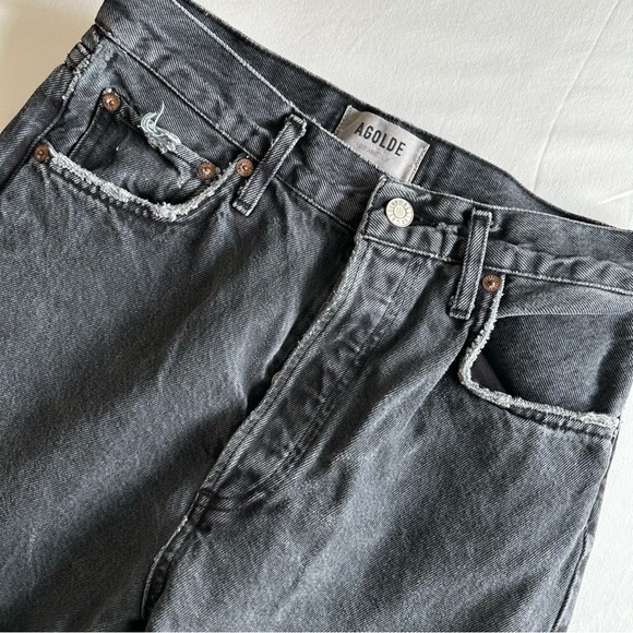 Agolde 90’s Pinch Waist in Black Tea - Picture 11 of 15